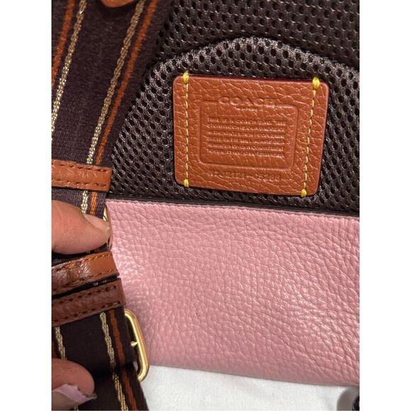 Coach charter 18 color block Backpack minibag shoulder - Picture 8 of 13